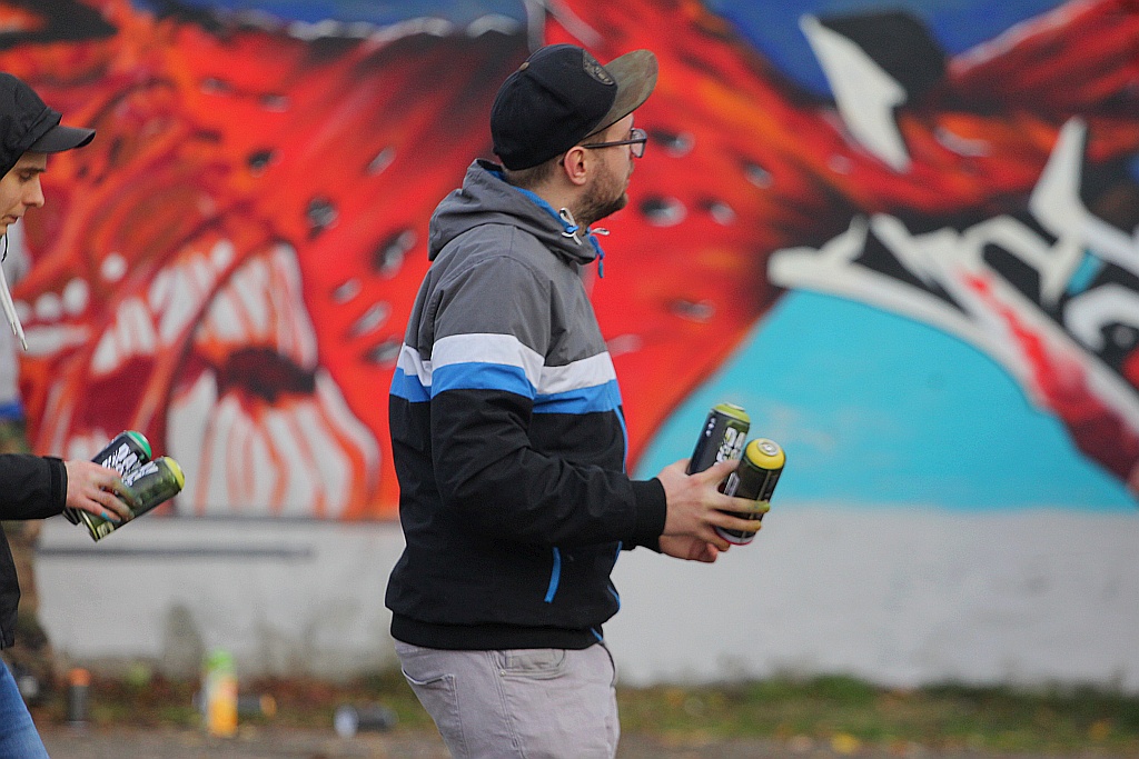 Na murach przy ulicy Kartuskiej powstało graffiti
