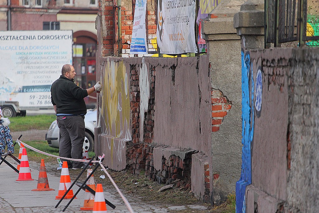 Na murach przy ulicy Kartuskiej powstało graffiti