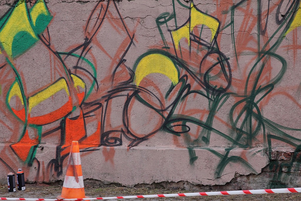 Na murach przy ulicy Kartuskiej powstało graffiti