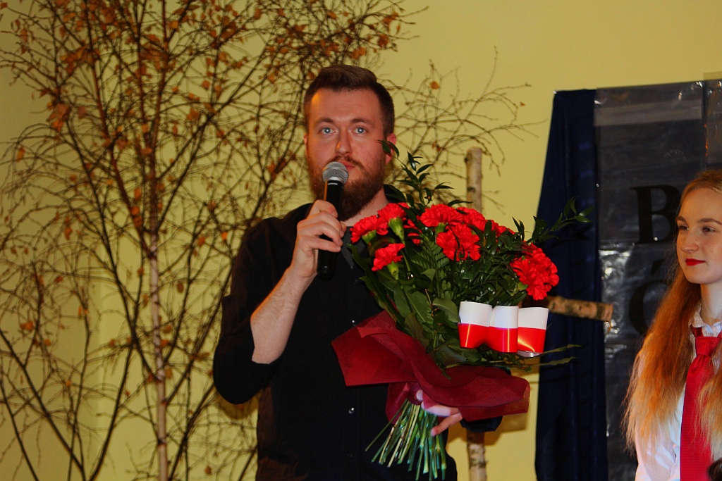Mateusz Nagórski na rocznicę niepodległości w Rosochatej