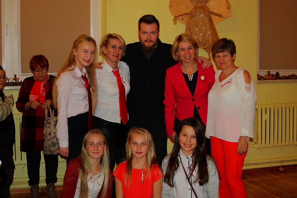 Mateusz Nagórski na rocznicę niepodległości w Rosochatej