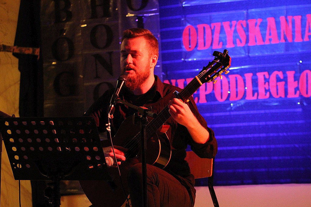 Mateusz Nagórski na rocznicę niepodległości w Rosochatej