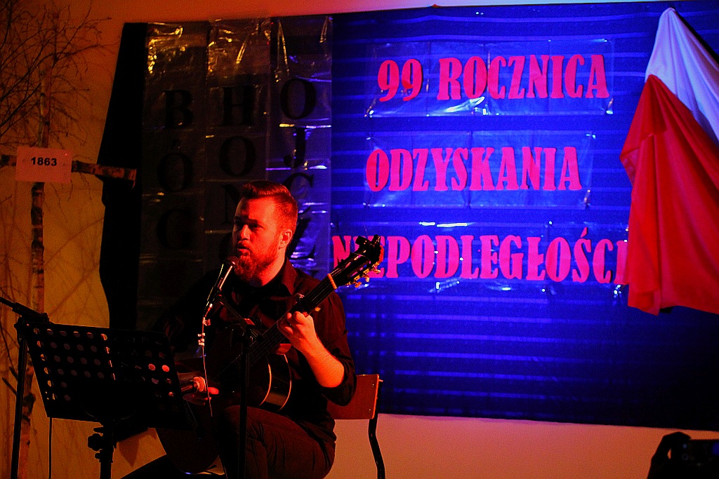 Mateusz Nagórski na rocznicę niepodległości w Rosochatej