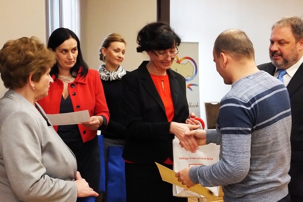 Starosta Janina Mazur gościła honorowych dawców krwi