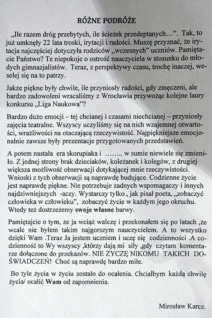 Wielki sukces akcji charytatywnej dla Mirosława Karcza