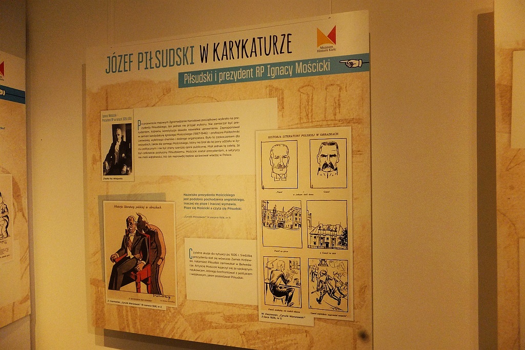 Karykatury marszałka Józefa Piłsudskiego w legnickim muzeum