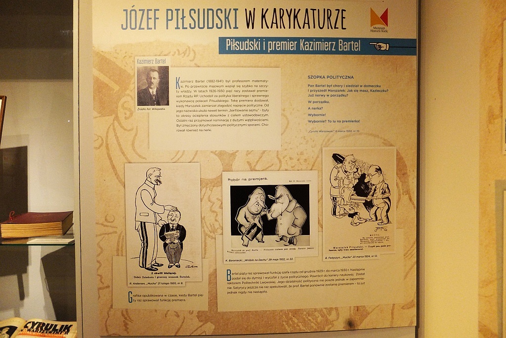 Karykatury marszałka Józefa Piłsudskiego w legnickim muzeum