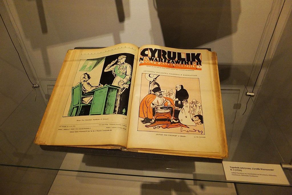 Karykatury marszałka Józefa Piłsudskiego w legnickim muzeum