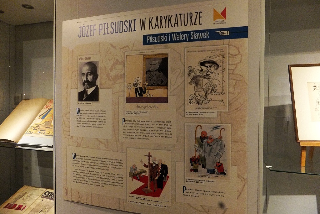 Karykatury marszałka Józefa Piłsudskiego w legnickim muzeum