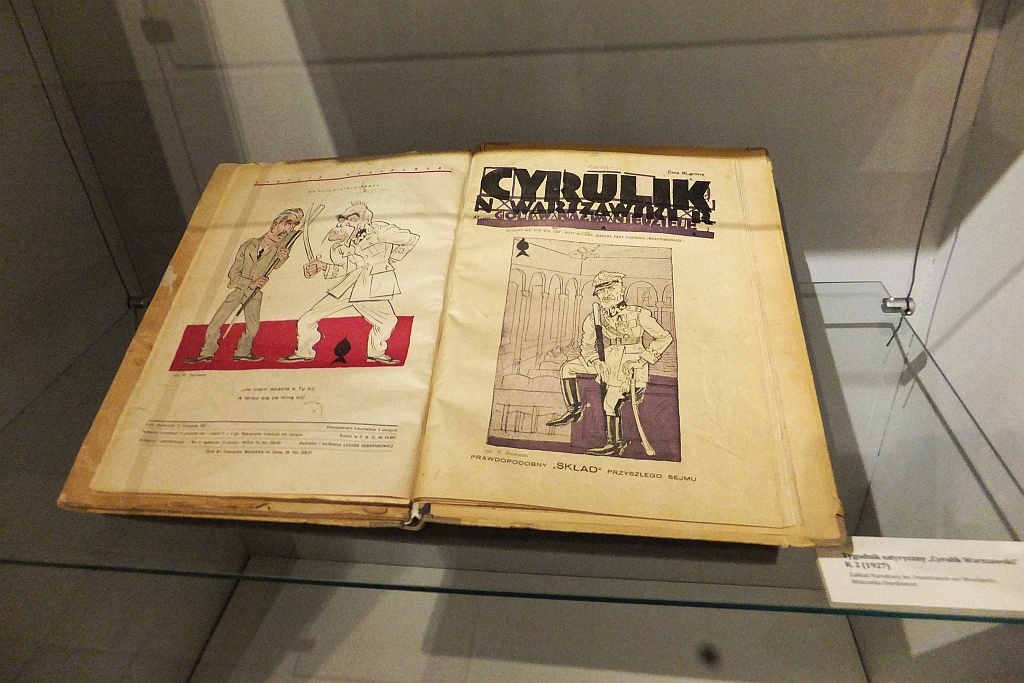 Karykatury marszałka Józefa Piłsudskiego w legnickim muzeum