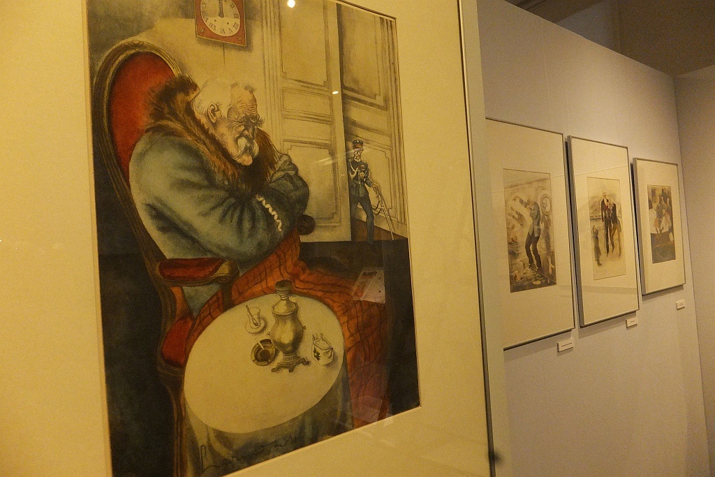 Karykatury marszałka Józefa Piłsudskiego w legnickim muzeum