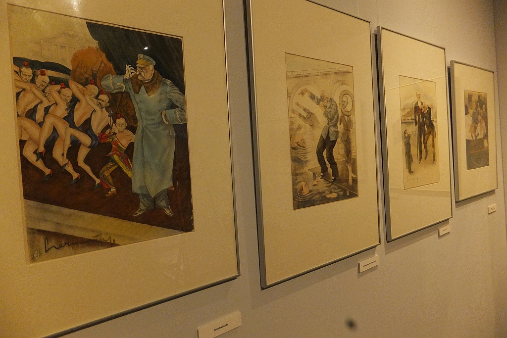 Karykatury marszałka Józefa Piłsudskiego w legnickim muzeum