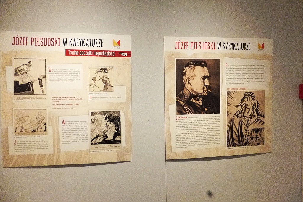 Karykatury marszałka Józefa Piłsudskiego w legnickim muzeum