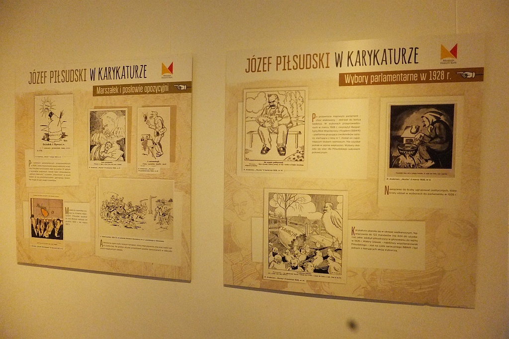 Karykatury marszałka Józefa Piłsudskiego w legnickim muzeum