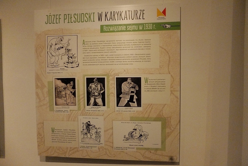 Karykatury marszałka Józefa Piłsudskiego w legnickim muzeum