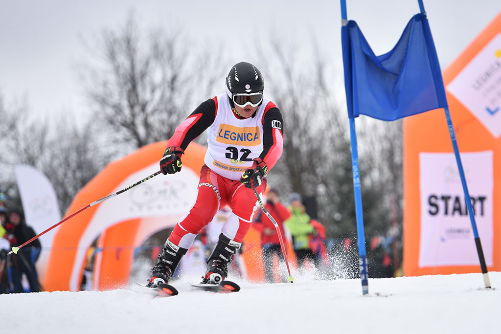 Legnicki slalom gigant na Łysej Górze w Dziwiszowie