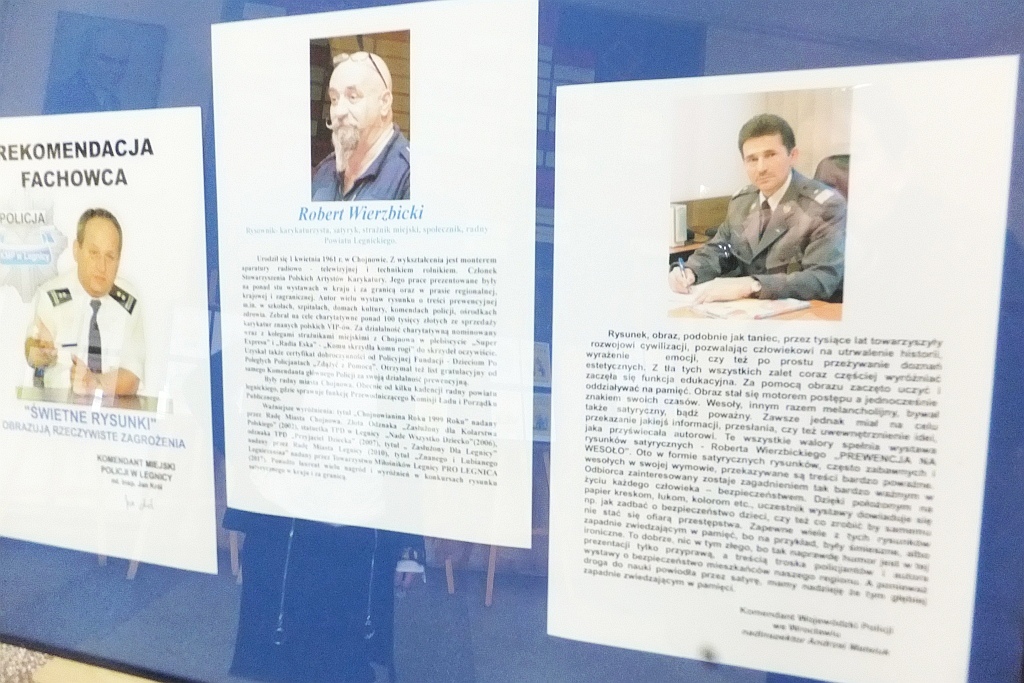 Rysunki edukacyjne Roberta Wierzbickiego w legnickim „ekonomie”