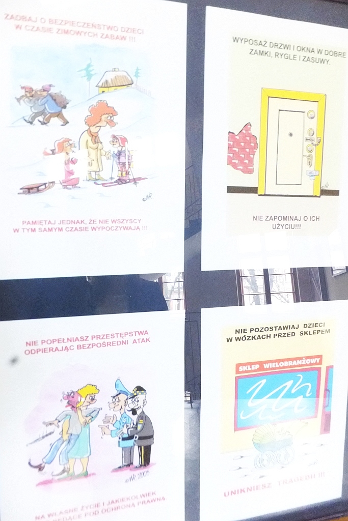 Rysunki edukacyjne Roberta Wierzbickiego w legnickim „ekonomie”