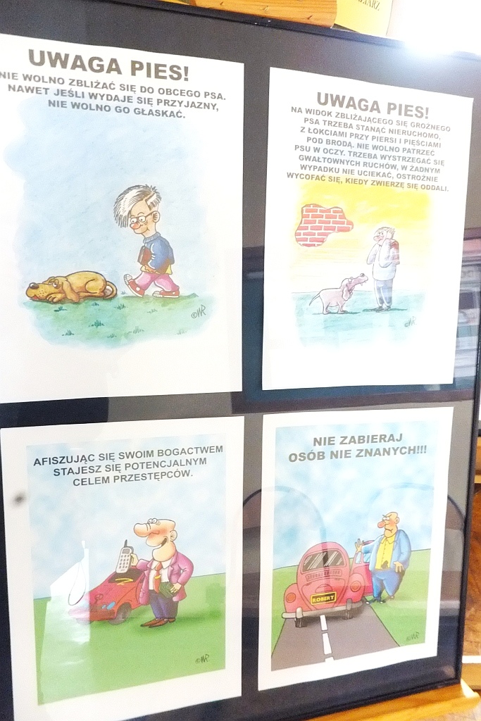 Rysunki edukacyjne Roberta Wierzbickiego w legnickim „ekonomie”