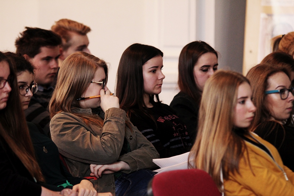 Prof. Krzysztof Szwagrzyk gościem I Liceum Ogólnokształcącego