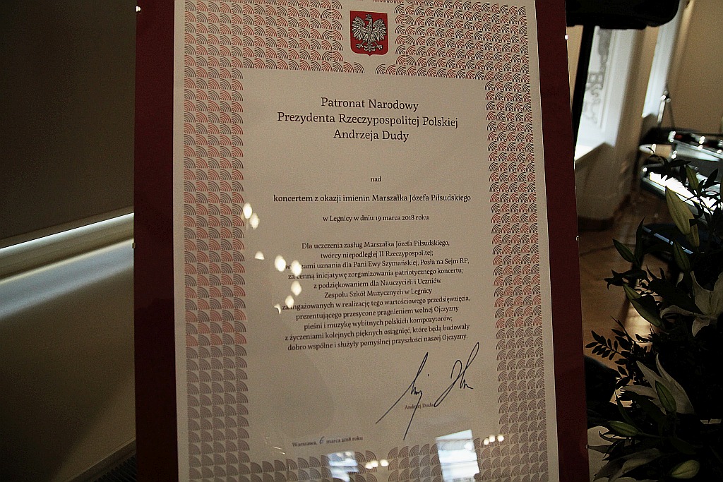 Koncert z okazji imienin Marszałka Józefa Pilsudskego