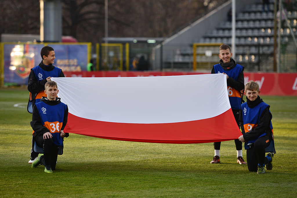 Polska na remis z Gruzją w meczu na Stadionie im. Orła Białego