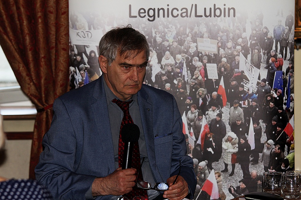 Olgierd Łukaszewicz gościł w Legnicy na zaproszenie KOD