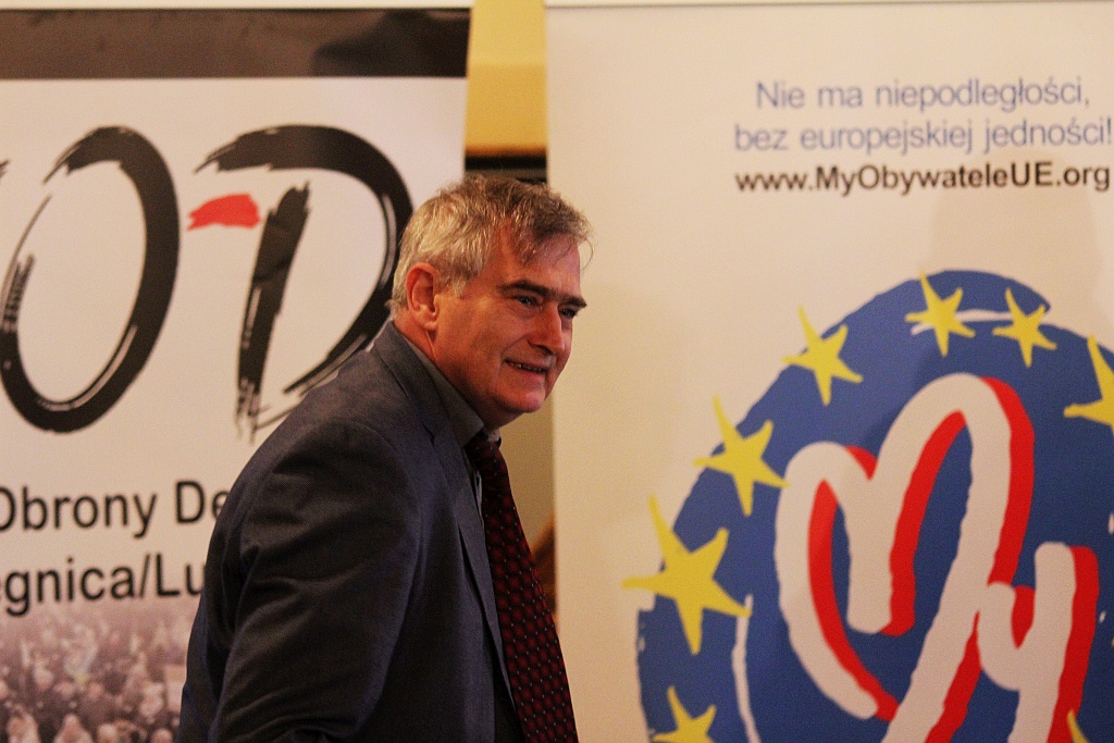 Olgierd Łukaszewicz gościł w Legnicy na zaproszenie KOD