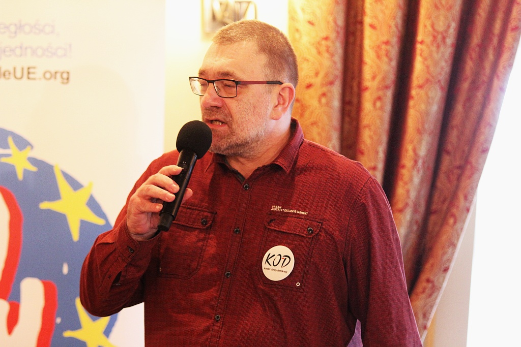 Olgierd Łukaszewicz gościł w Legnicy na zaproszenie KOD