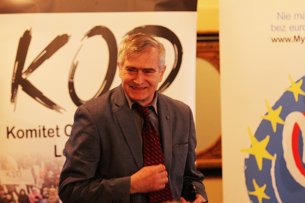 Olgierd Łukaszewicz gościł w Legnicy na zaproszenie KOD