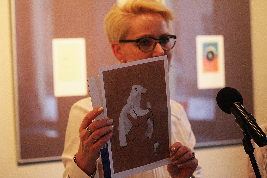 Wernisaż wystawy prac Justyny Jędrysek w Galerii Satyrykon