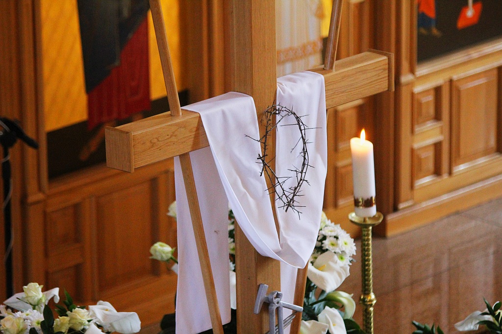 Poświęcenie pokarmów w cerkwi greckokatolickiej w Legnicy
