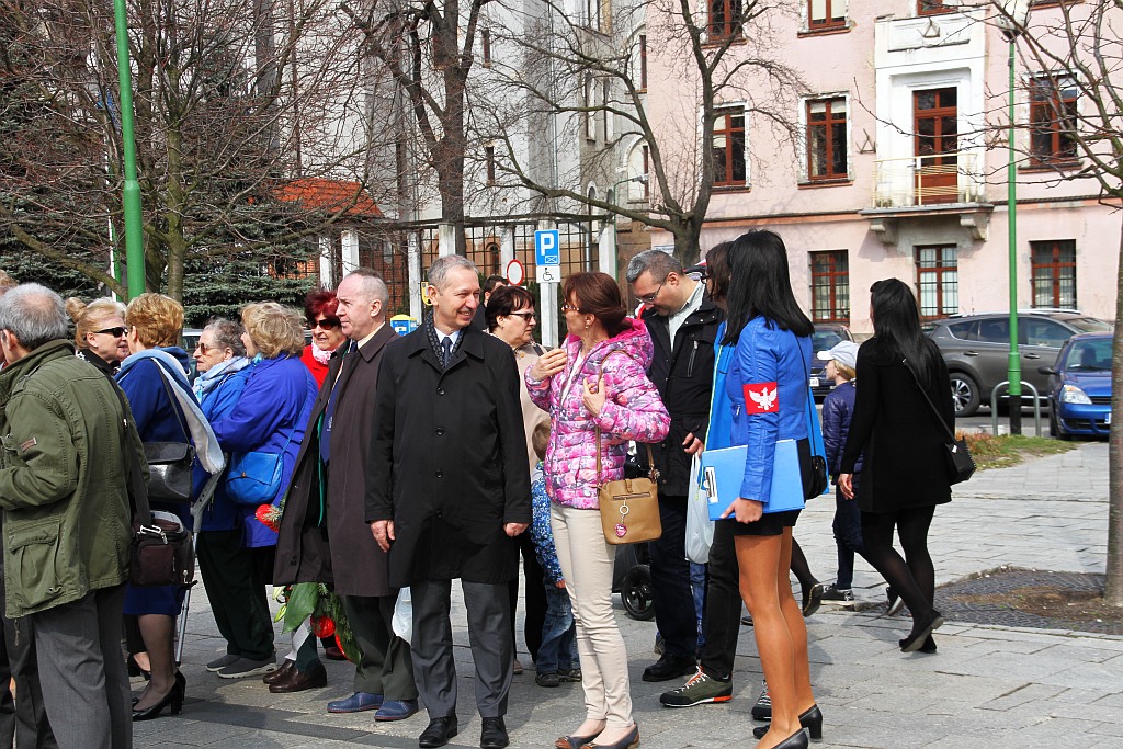 Manifestacja w sprawie budowy pomnika Henryka Pobożnego