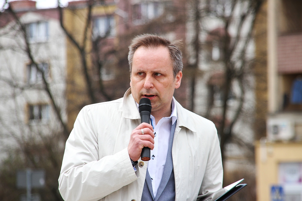 Manifestacja w sprawie budowy pomnika Henryka Pobożnego