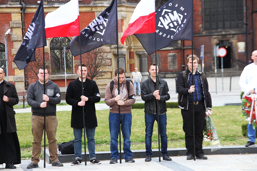 Manifestacja w sprawie budowy pomnika Henryka Pobożnego