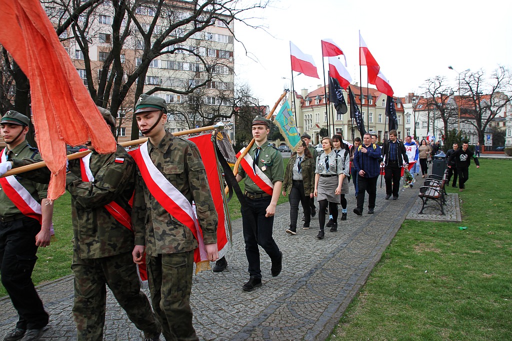 Manifestacja w sprawie budowy pomnika Henryka Pobożnego