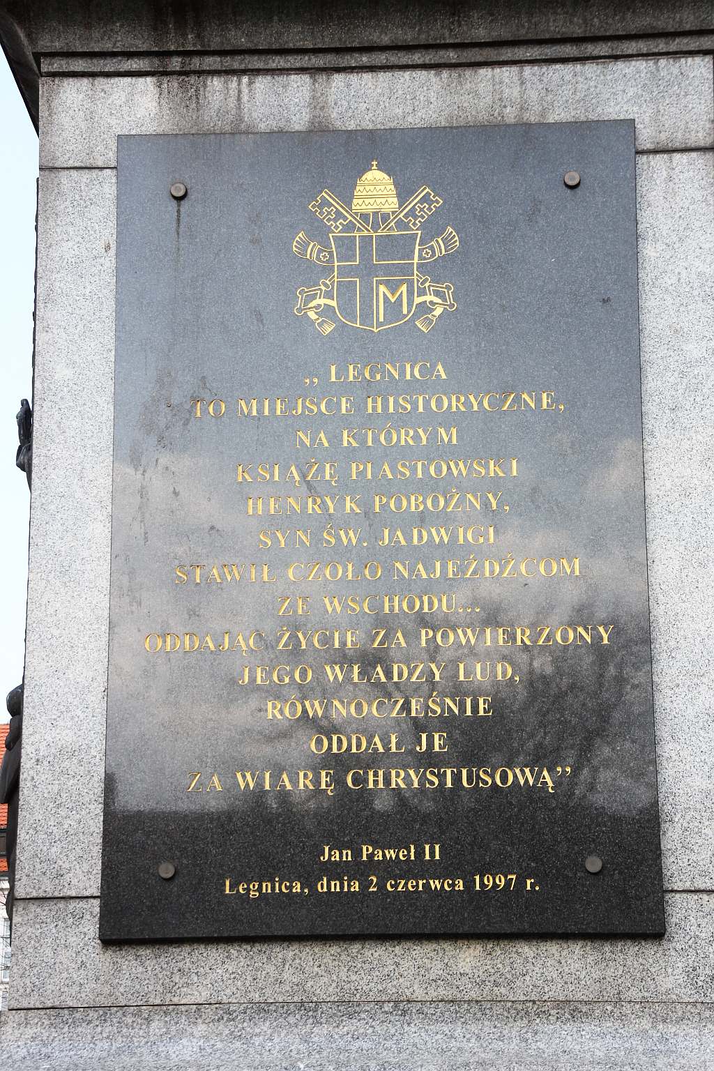 Manifestacja w sprawie budowy pomnika Henryka Pobożnego
