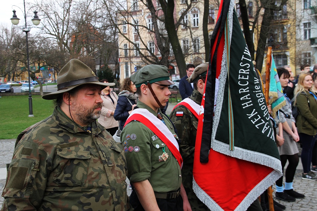 Manifestacja w sprawie budowy pomnika Henryka Pobożnego