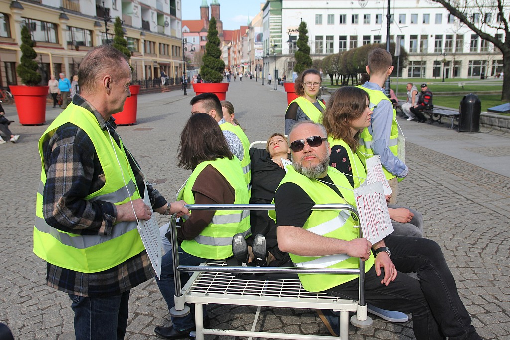 Happening pokazujący, że depresja jest chorobą