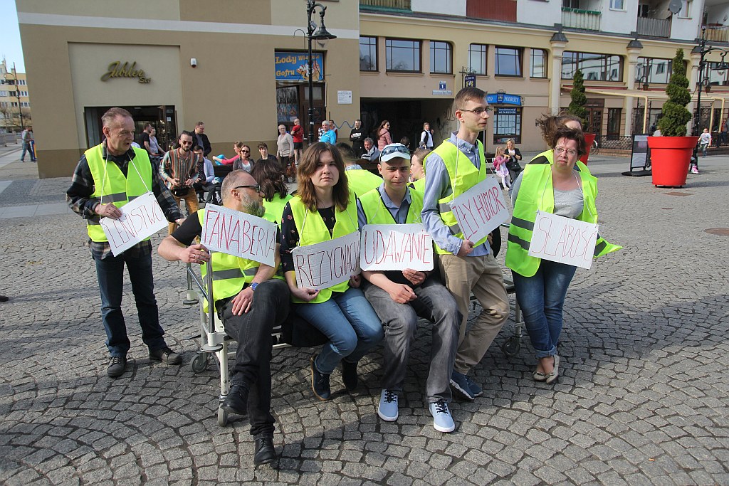 Happening pokazujący, że depresja jest chorobą