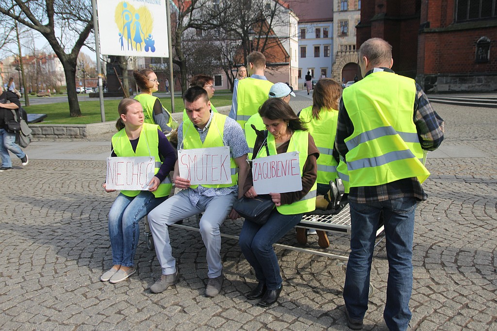 Happening pokazujący, że depresja jest chorobą