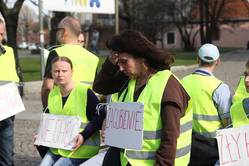 Happening pokazujący, że depresja jest chorobą