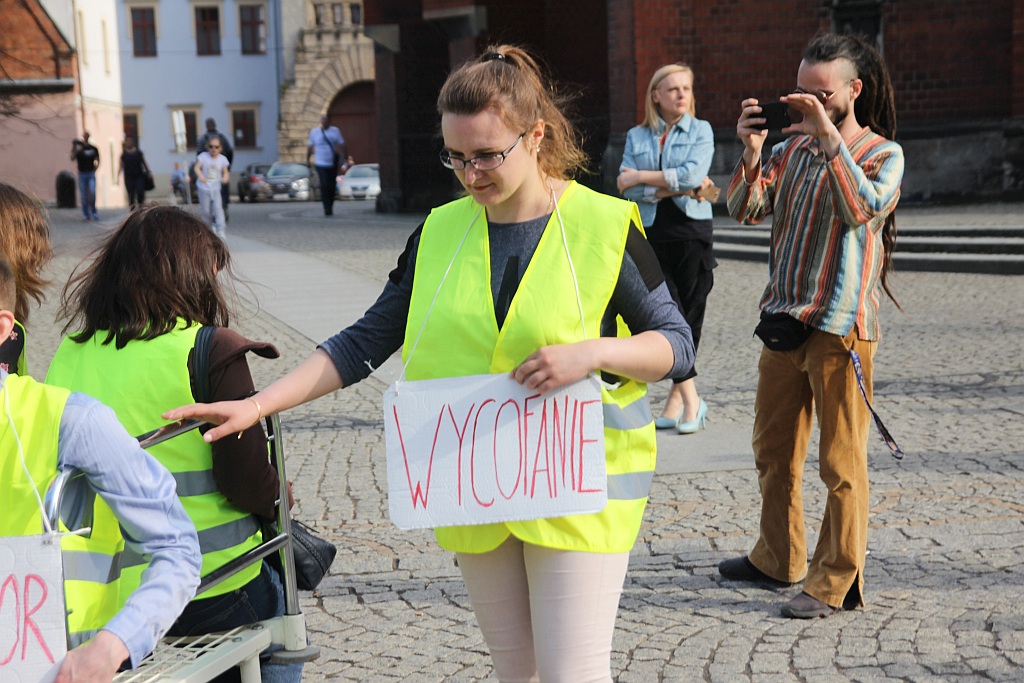 Happening pokazujący, że depresja jest chorobą