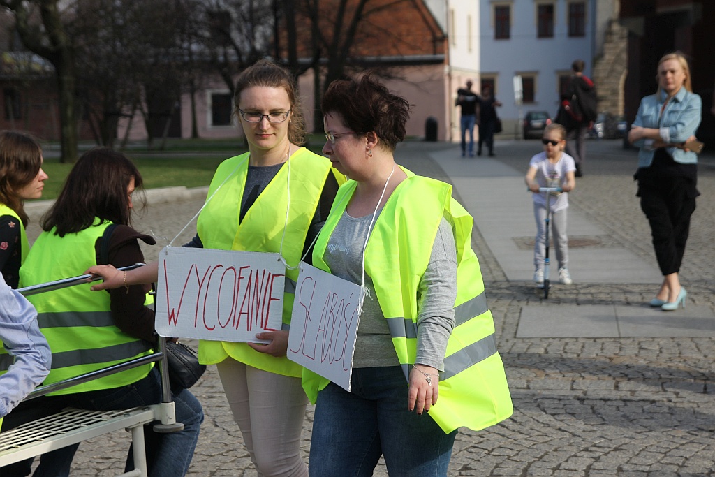 Happening pokazujący, że depresja jest chorobą