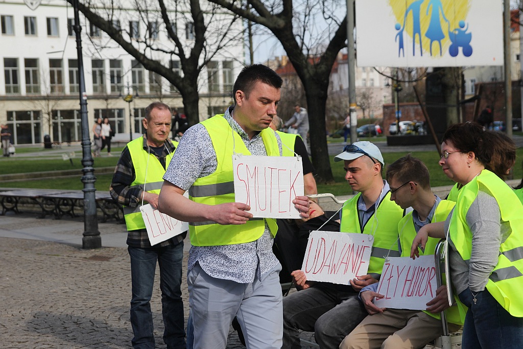 Happening pokazujący, że depresja jest chorobą