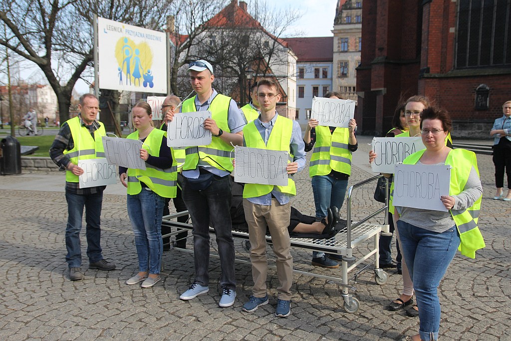 Happening pokazujący, że depresja jest chorobą