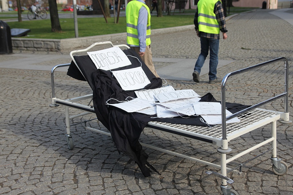 Happening pokazujący, że depresja jest chorobą