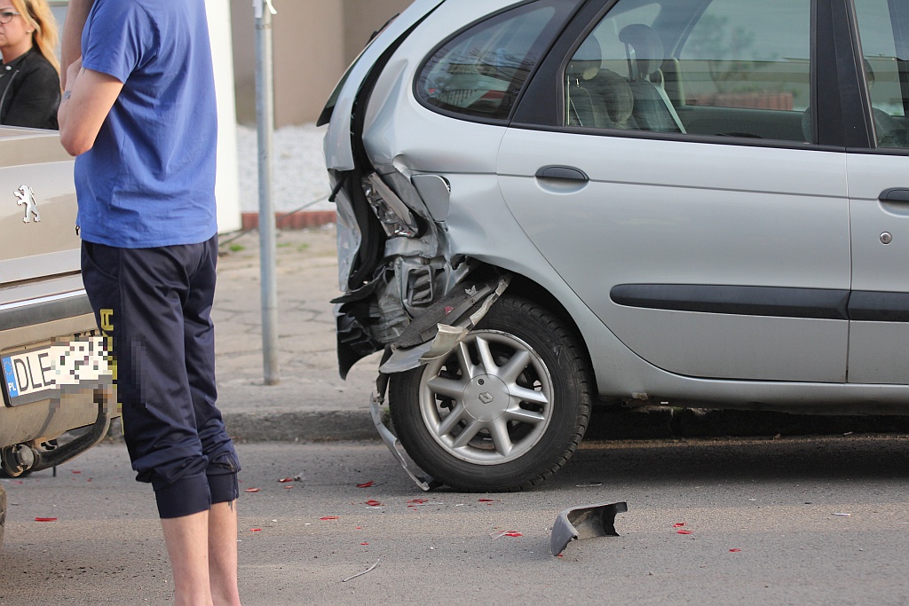 Kolizja na skrzyżowaniu Lotniczej i Szewczenki        
