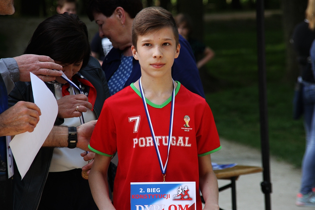 Kilkadziesiąt osób wzięło udział w Biegu Konstytucji 3 Maja