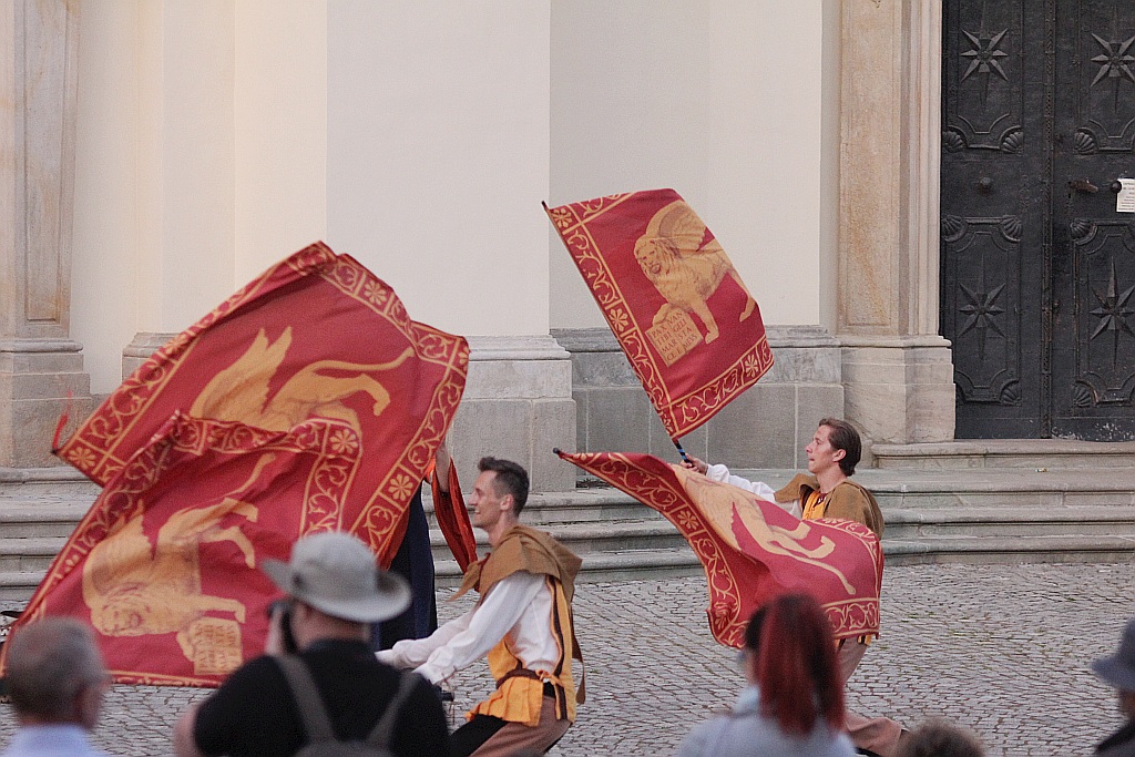 Pokazy w trakcie pikniku historycznego w Legnickim Polu